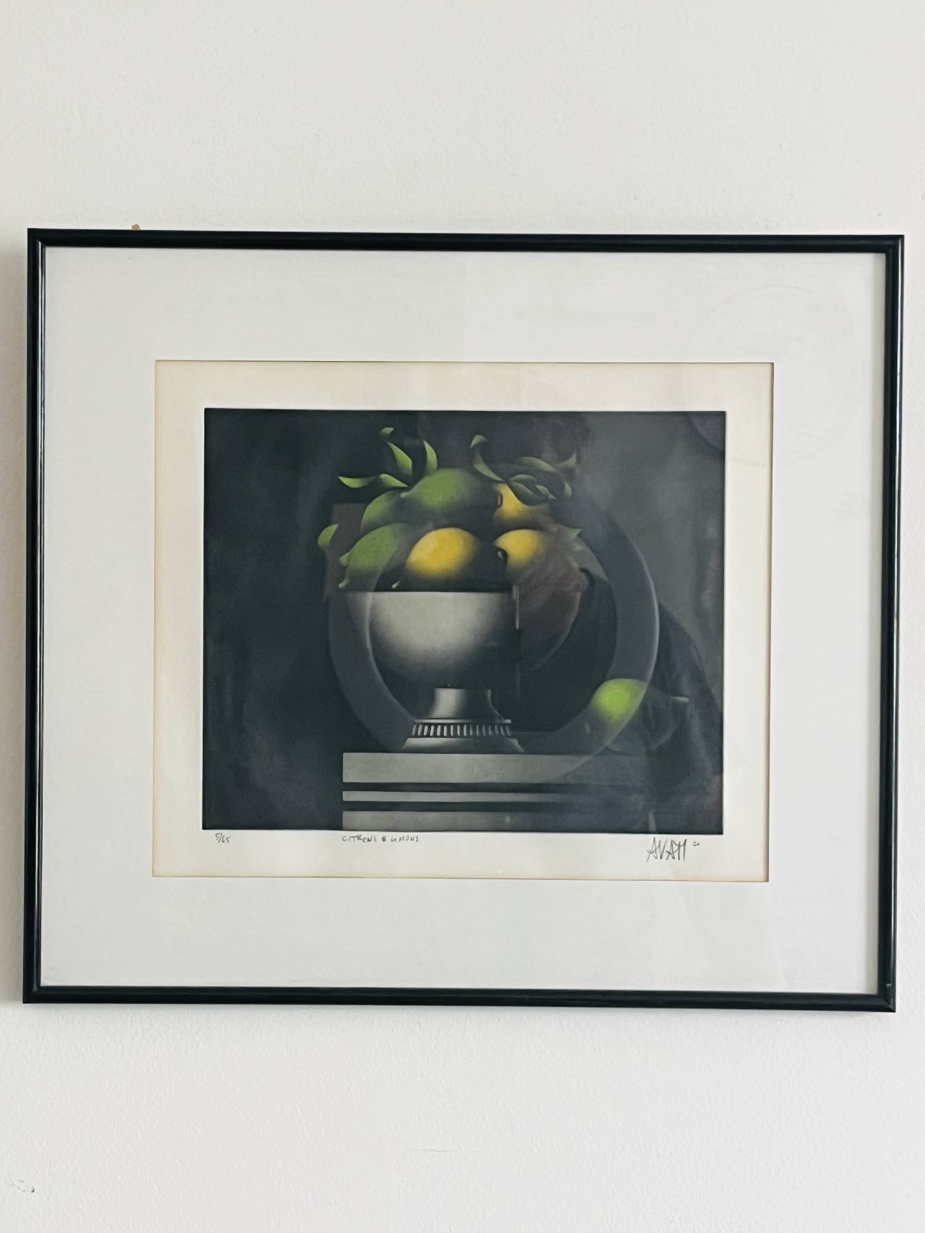 Mario avati « citrons et limons » manière noire en couleurs numéroté 5/65