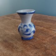 Miniature salt-glazed stoneware vase from Alsace