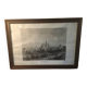 Cluny Abbey engraving framed by E.Sagot late 19th century