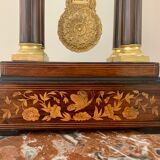 Pendant portico of period charles x, in marquetry butterfly and gilded bronze nineteenth