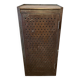 Small industrial storage unit in perforated metal – Early 20th century -