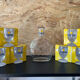 6 Ricard balloon glasses with carafe