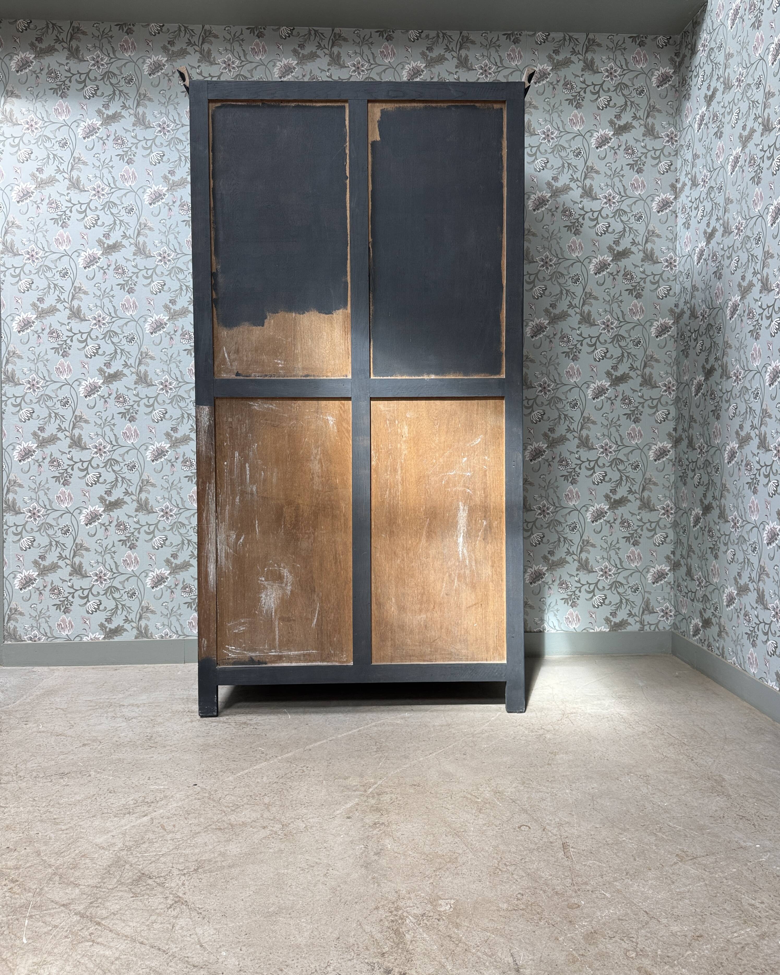Large black Parisian wardrobe