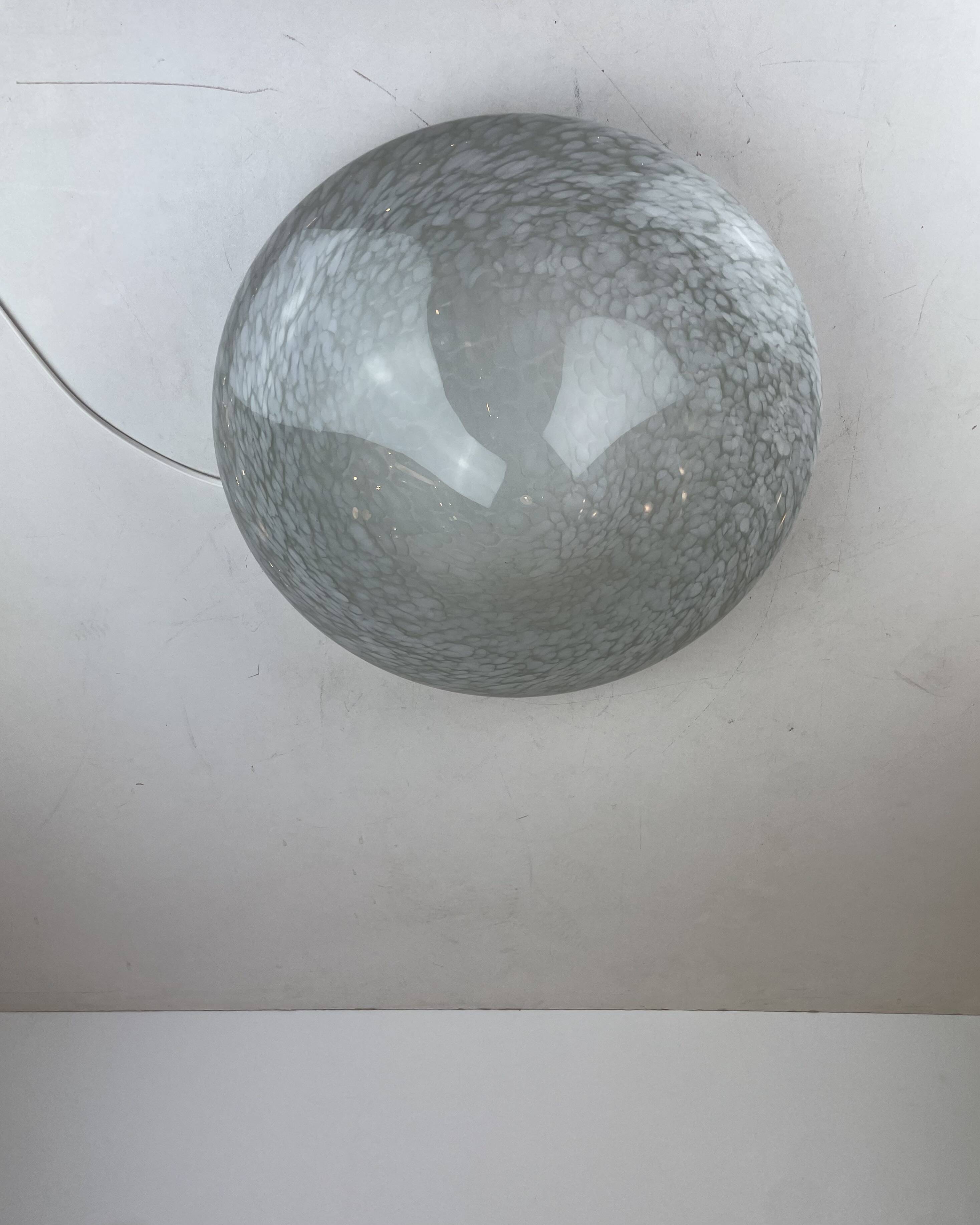 Maculato Murano Glass Ceiling Lamp, Italy, 1980s