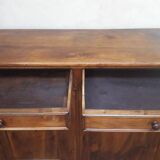 Solid walnut sideboard with 2 doors and 2 drawers, late 19th century