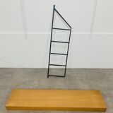 Wooden and metal string shelf, 1960s