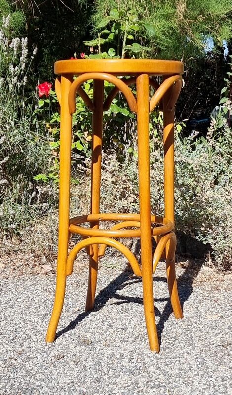 Tabouret de bar en bois courbé