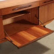 1960s English buffet, brown, teak veneer