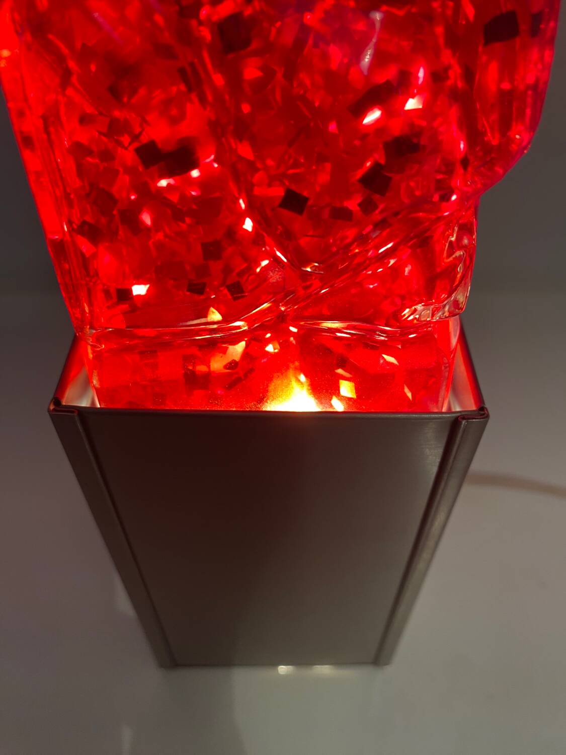 70s glitter lamp