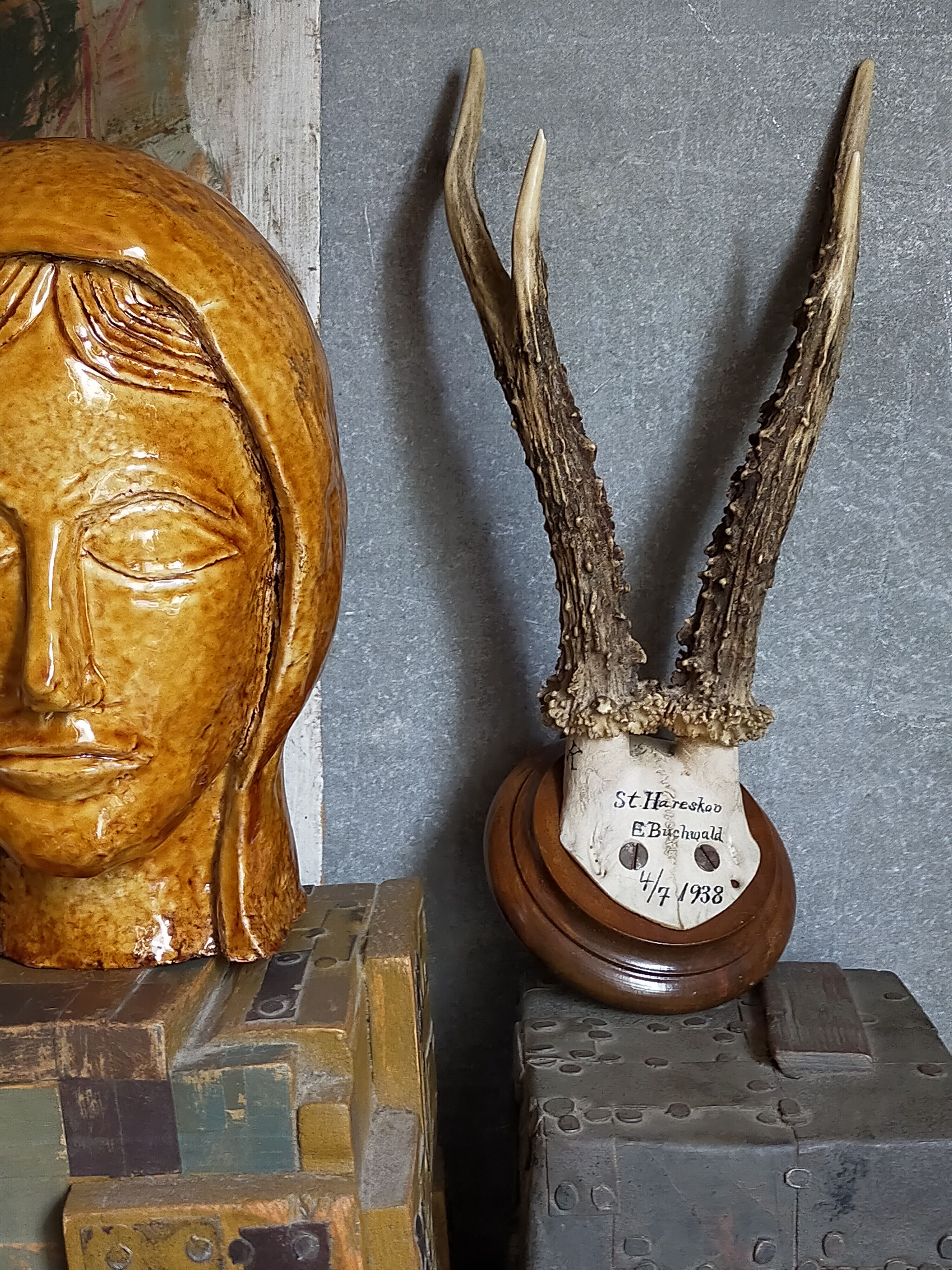 Scandinavian hunting trophy old 30 years