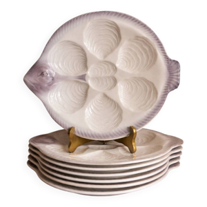 Assiettes à huitre forme - west germany