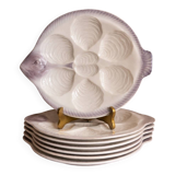 Fish-shaped oyster plates West Germany
