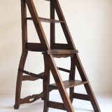 Old wooden chair stepladder