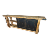 Old restored carpenter's workbench