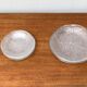 Vintage floral glass plates from Sweden by Ann Wärff for Kosta Boda, set of 11.