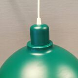 A beautiful industrial hanging lamp in metal (not aluminium) beautiful green colour