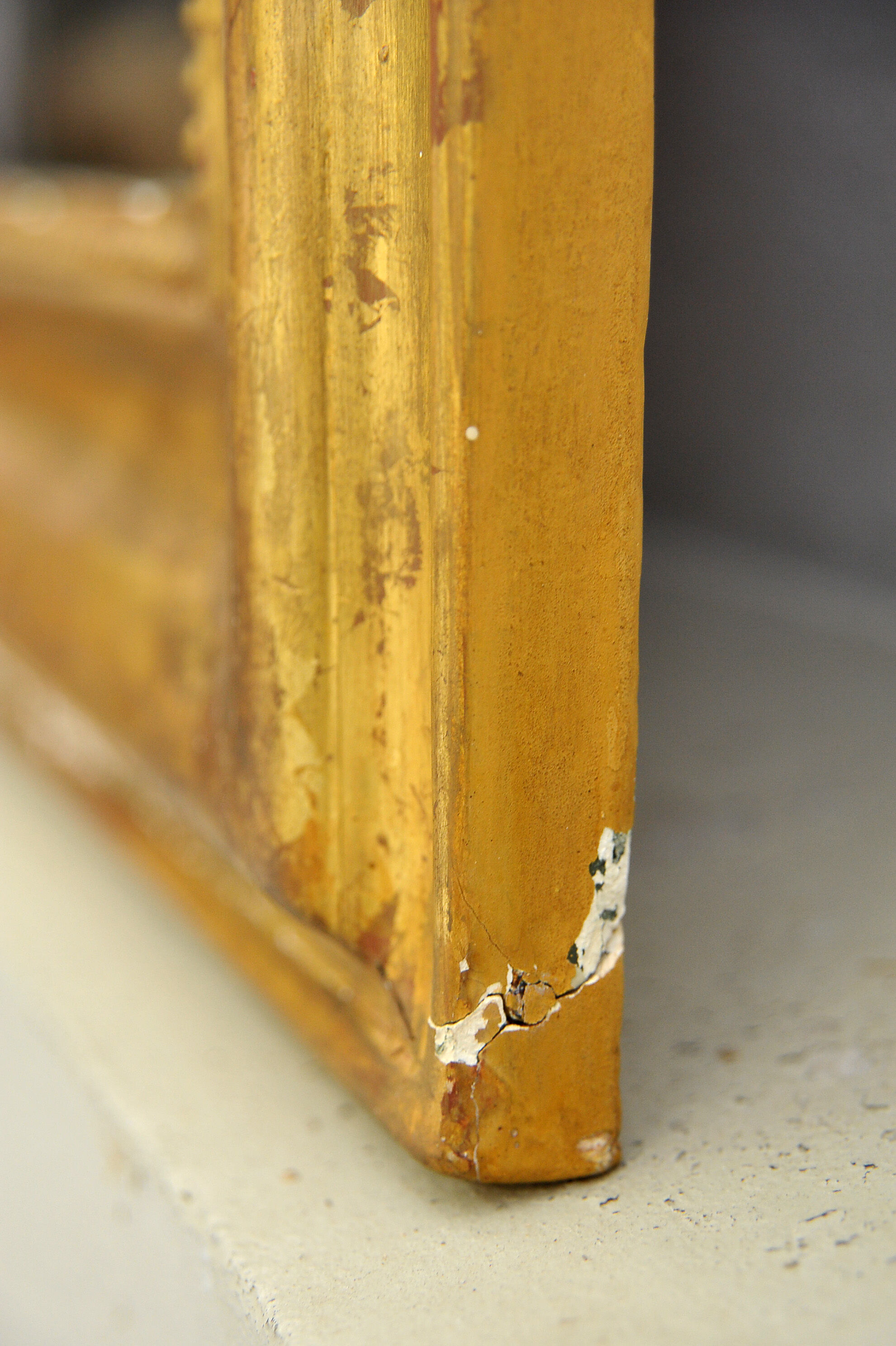 Mirror Louis Philippe gilded with gold leaf 78x105cm