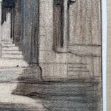 Painting Georges Joseph DUPIRE (1873-?) Palace of the Dukes Dijon Tour of Bare