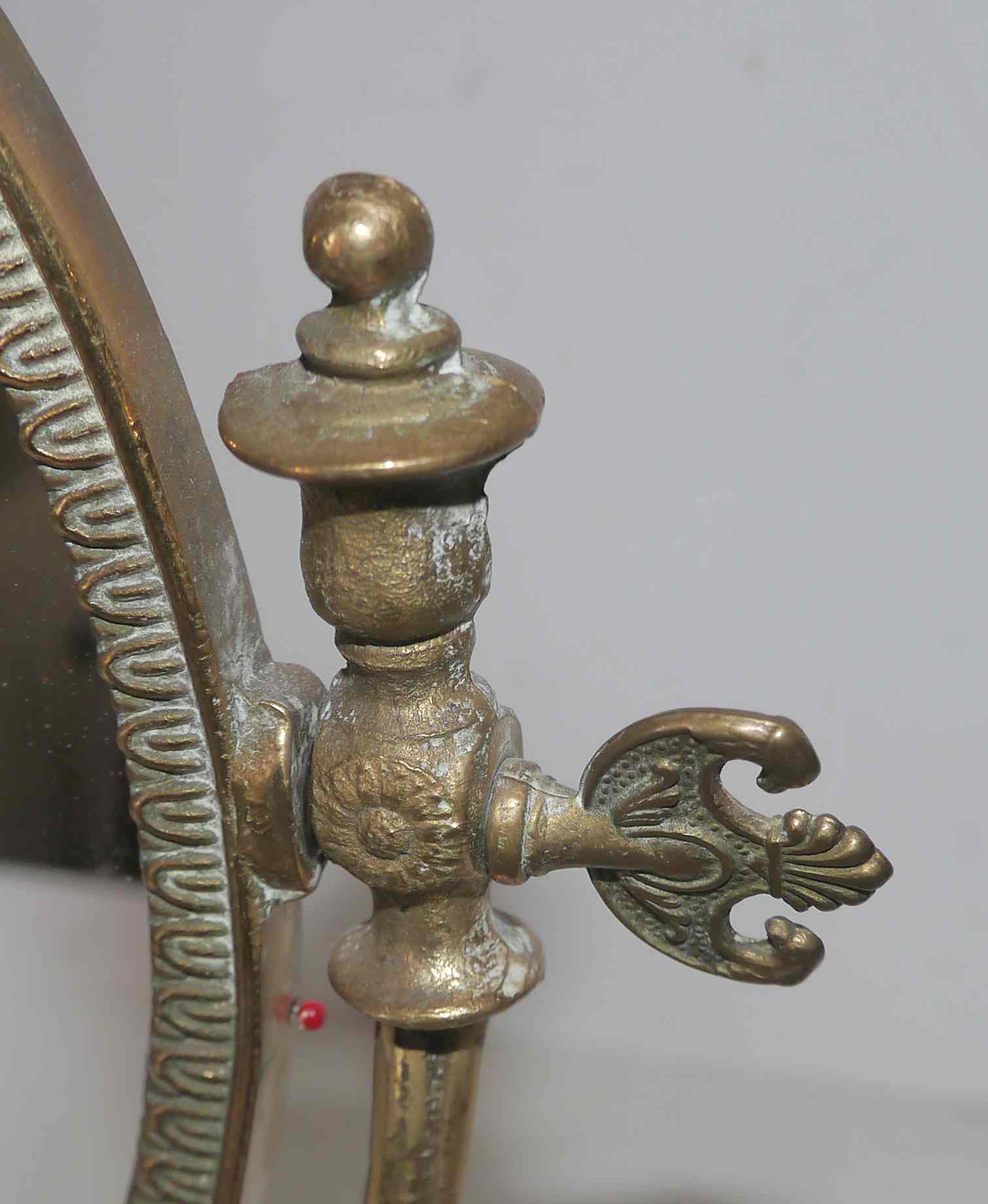 Old adjustable table mirror