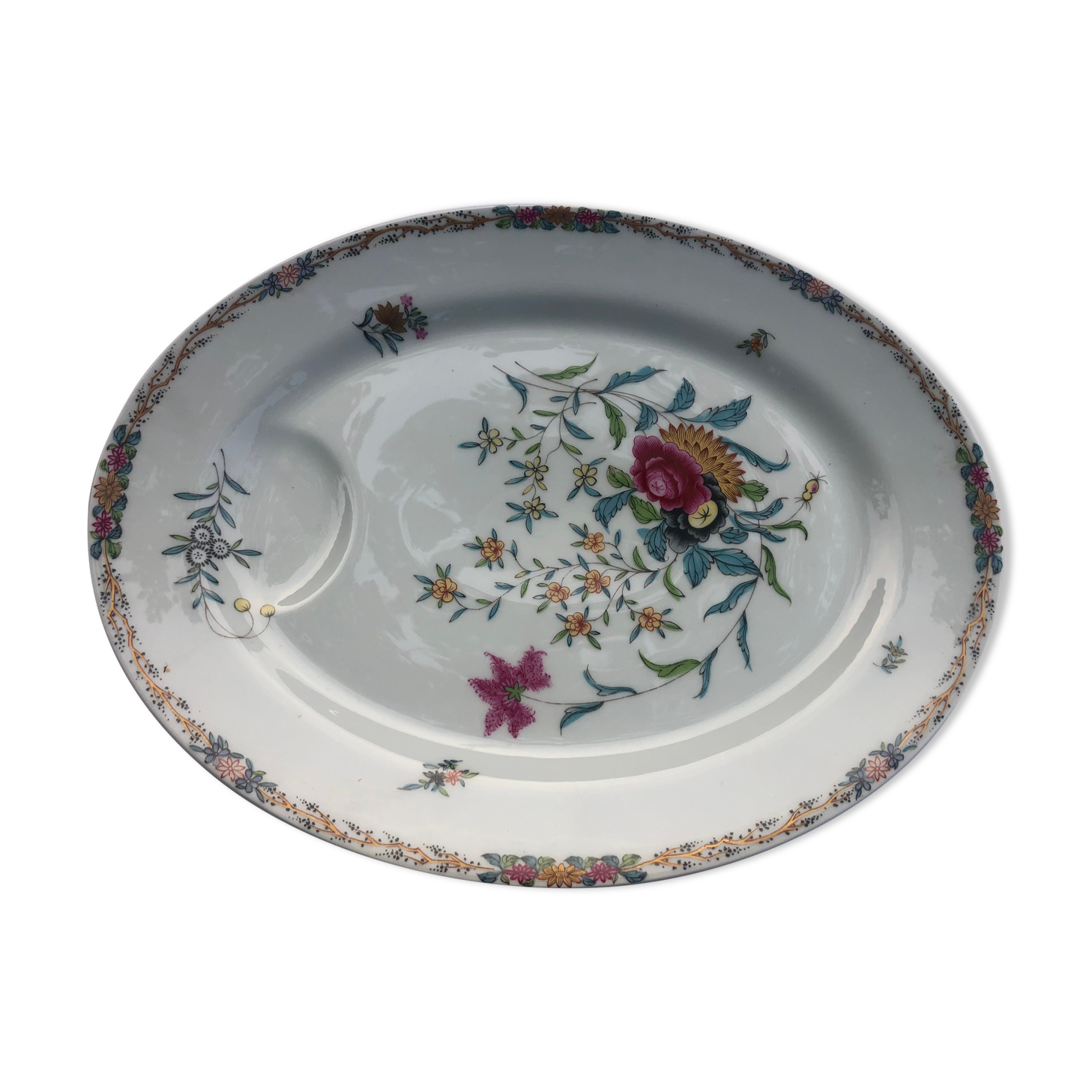 Plat ovale haviland pondichery
