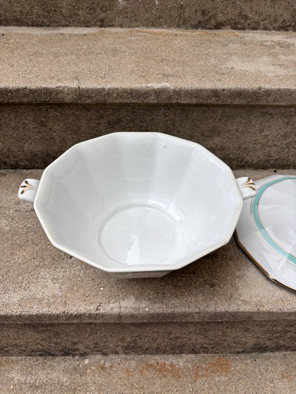 Art Deco Soup Tureen / Vegetable Dish – UML France Limoges – 1930s