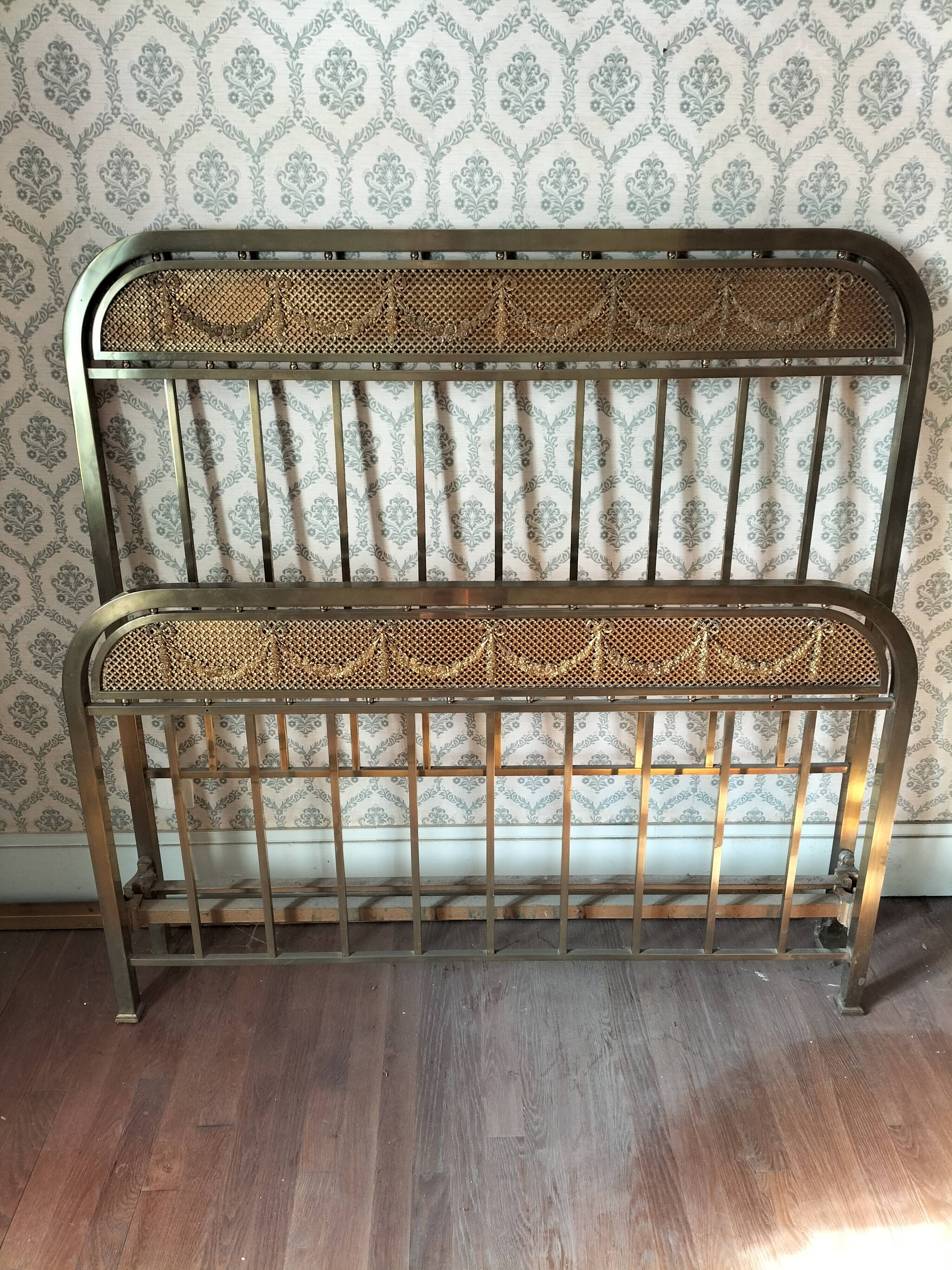 Brass bed
