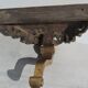 Wall console in gilded wood