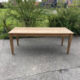 Rectangular table in raw wood