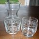 Carafe et verre de nuit