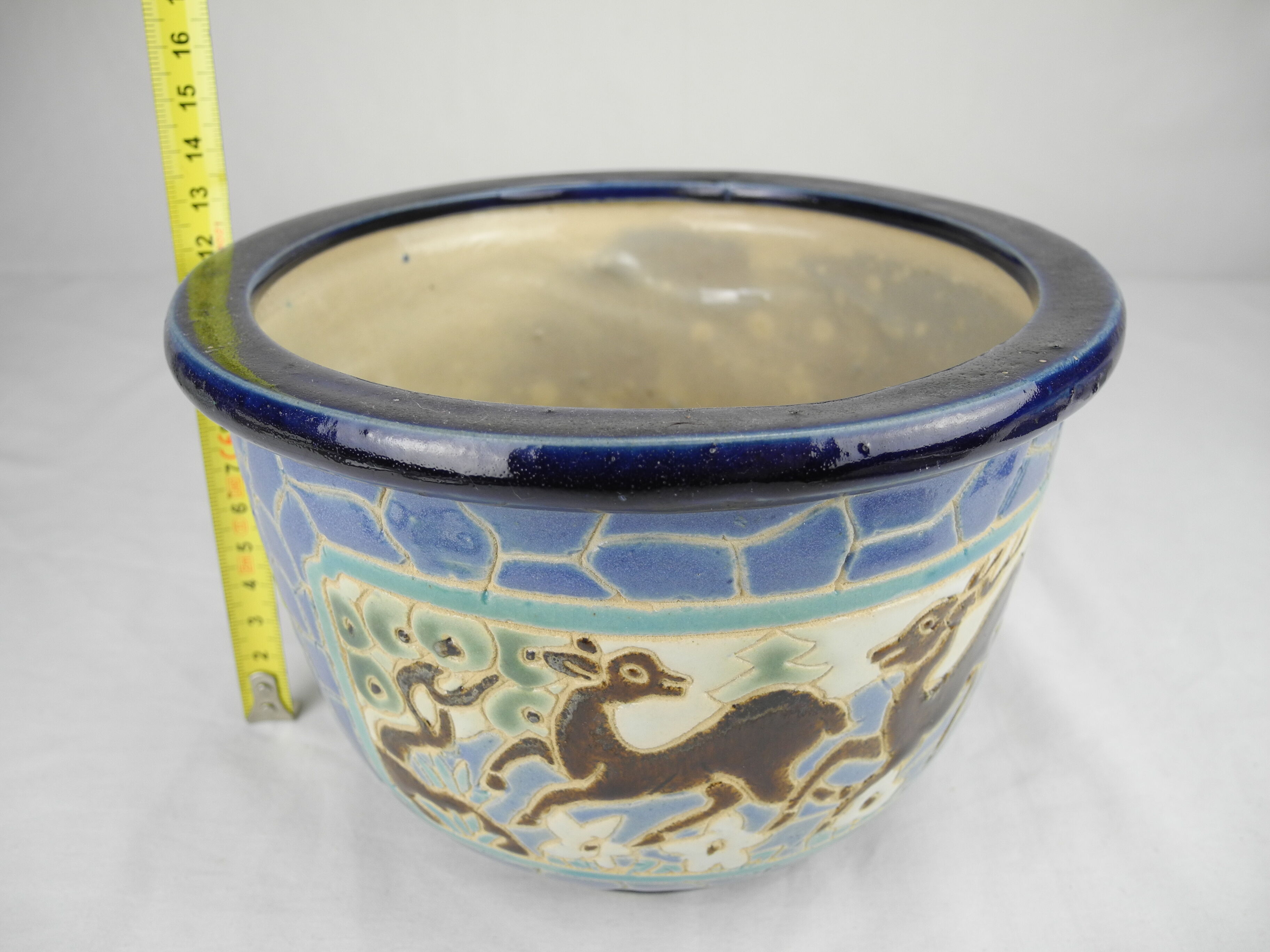 Old pot flowers cache pot mosaic mosaic vintage mosaic flowerpot