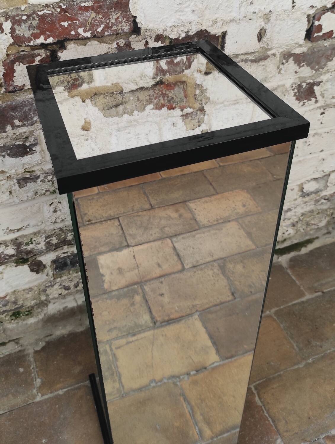 Vintage mirror plant stand, 90's