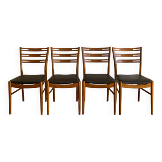 Lot de 4 chaises scandinaves de farstrup