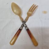 Couverts à salade en corne