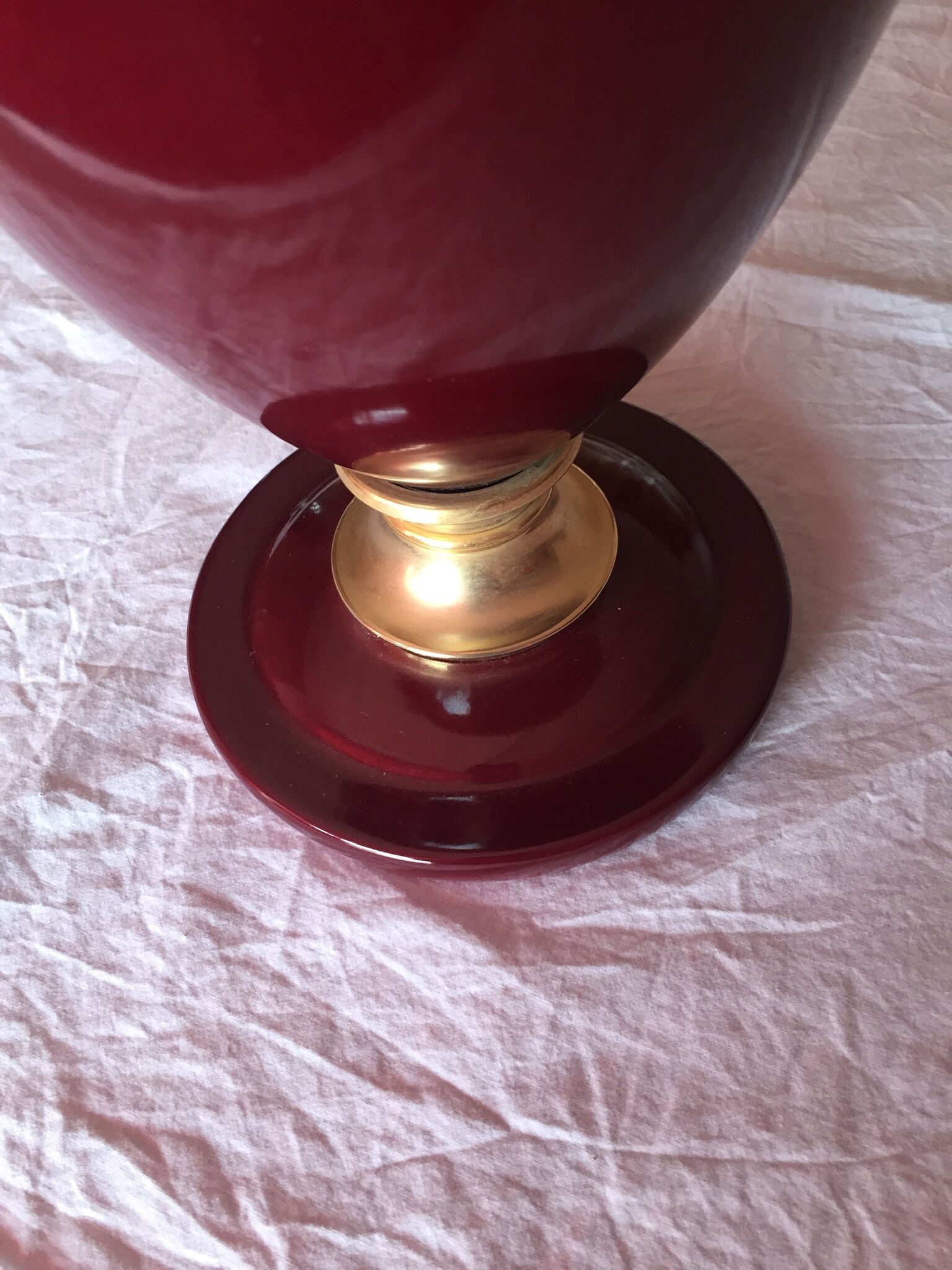 Ceramic lamp foot