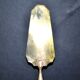 ART DECO pie shovel in silver and gold metal - Cake cover 1930
