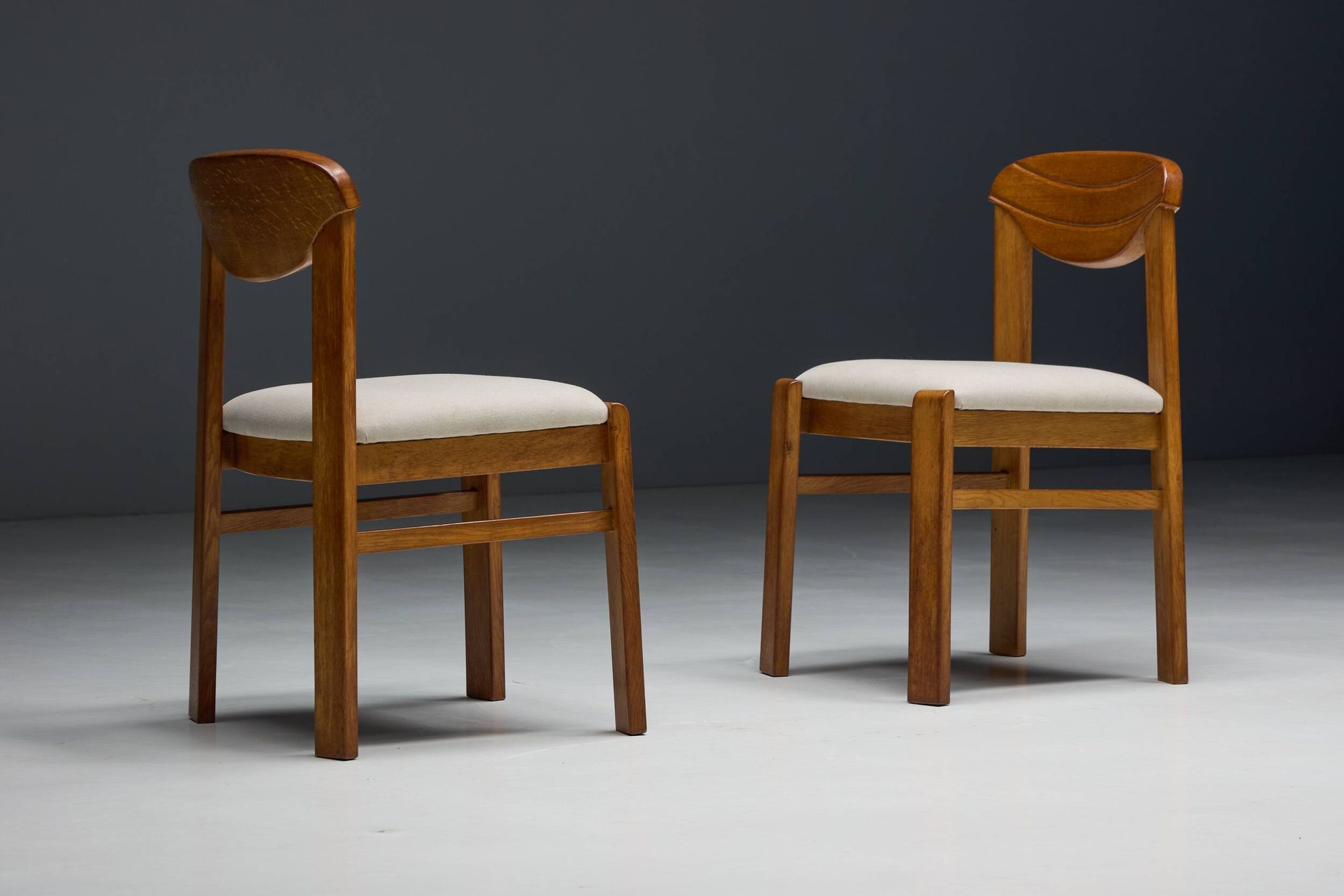 Chaise de salle à manger brutaliste, France, années 1960