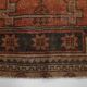 Tapis persan vintage rouge et noir 3x9, 103x287 cm