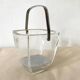 Strömbergshyttan vintage glass and stainless steel ice bucket