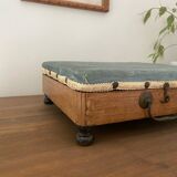 Old hot water bottle foot rest, heater