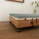 Old hot water bottle foot rest, heater