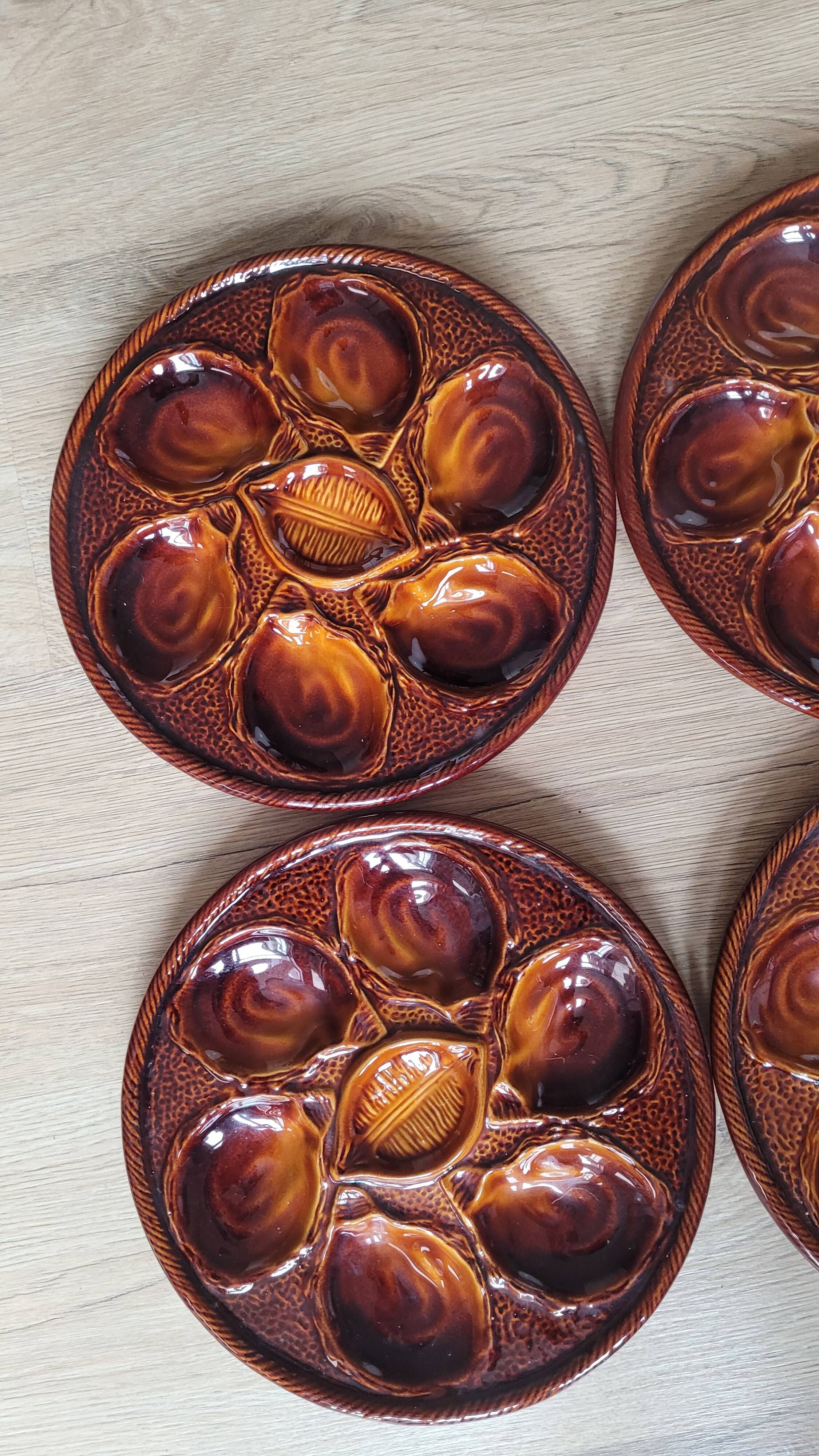 La Redoute x Selency set of 4 oyster plates