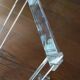 Folding side table in plexiglass with removable top – Vintage design
