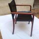 Fauteuil bois et cuir
