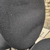 Set of 4 vintage design ergonomic chairs