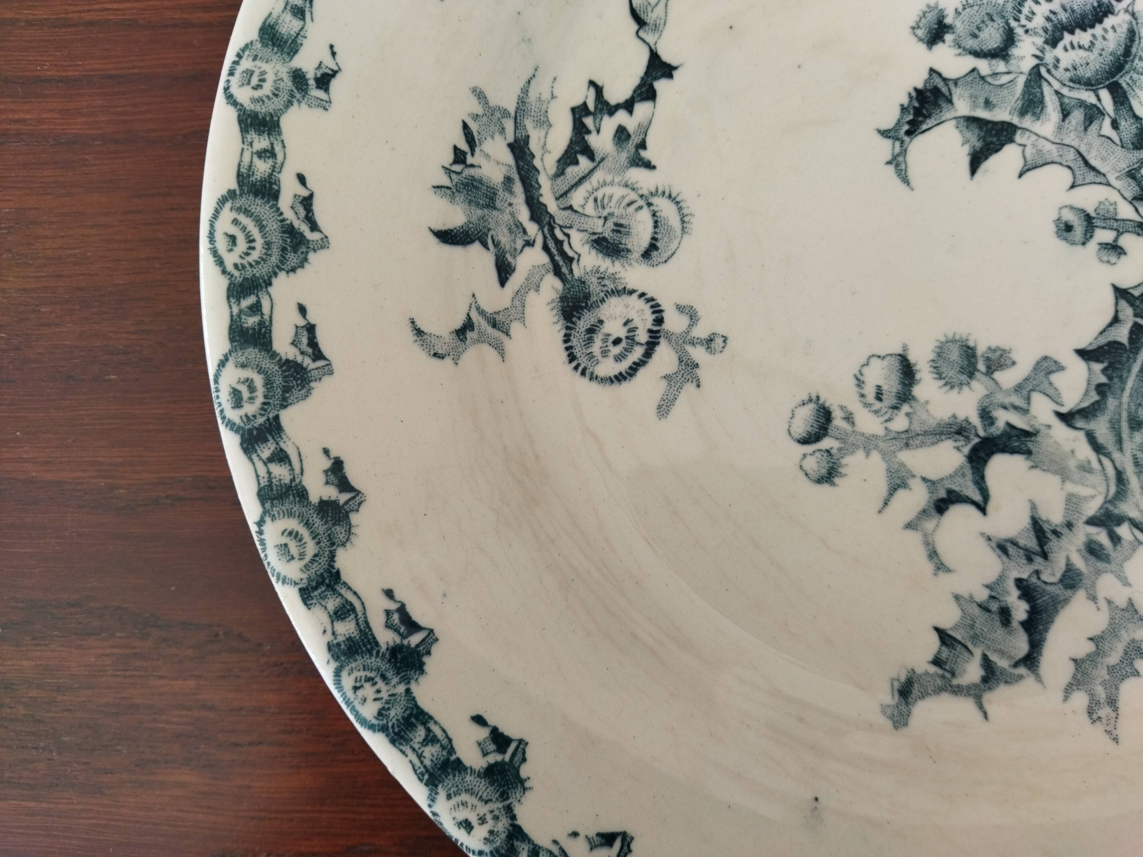 Gien “Thistle” flat plate