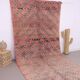 Pink Vintage Moroccan Rug 180 x 360 - Berber Wool Rug - Handmade Rug Boho