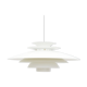Danish white form light pendant lamp, 70’s