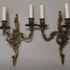 Pair of Louis XV style gilded bronze appliques