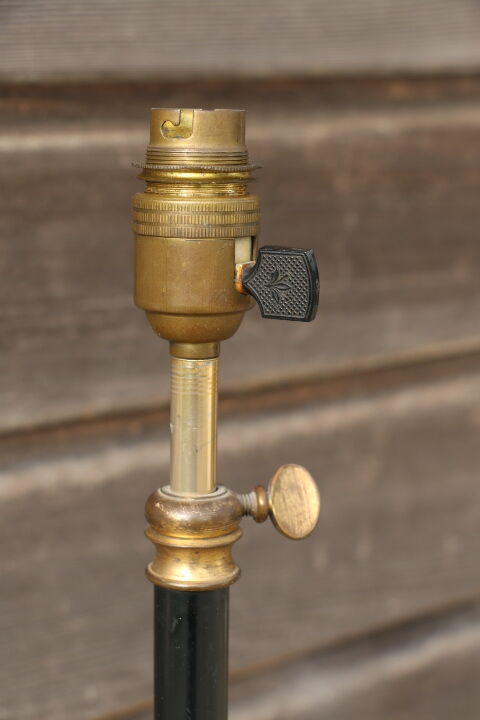 Floor lamp brass lacquered metal 1950