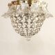 Classic crystal ceiling lamp France 1950s